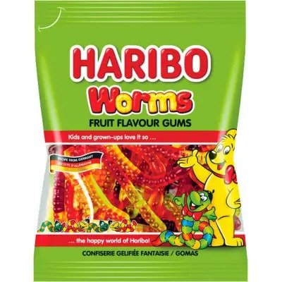 Харібо "Haribo Worms" (0,80 гр.в уп. 30 шт.) 789085843462 фото