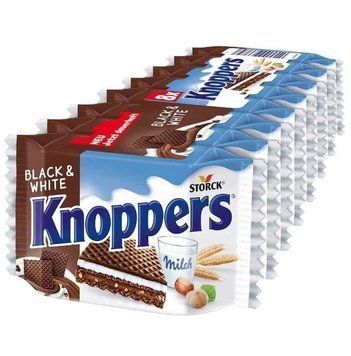 Вафли Knoppers Black & White (упаковка 8 шт по 25 г), 200 г НФ-00000906 фото