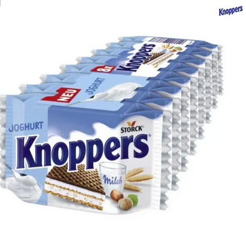 Вафли Knoppers Joghurt с йогуртовым кремом (упаковка 8 шт по 25 г), 200 г НФ-00000905 фото