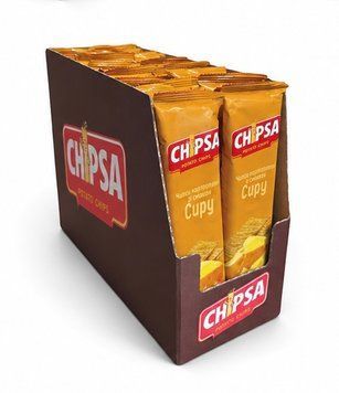 Чипсы картофельные длинные CHIPSA "Сыр", 55 г (в коробке 30 шт) НФ-00000877 фото