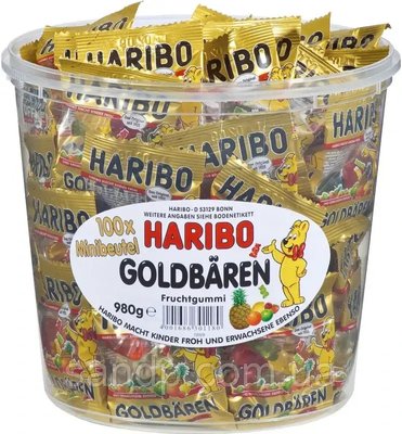 Харібо "Нaribo Goldbaren" (0,10гр. у відрі 100шт.) 12312341212 фото